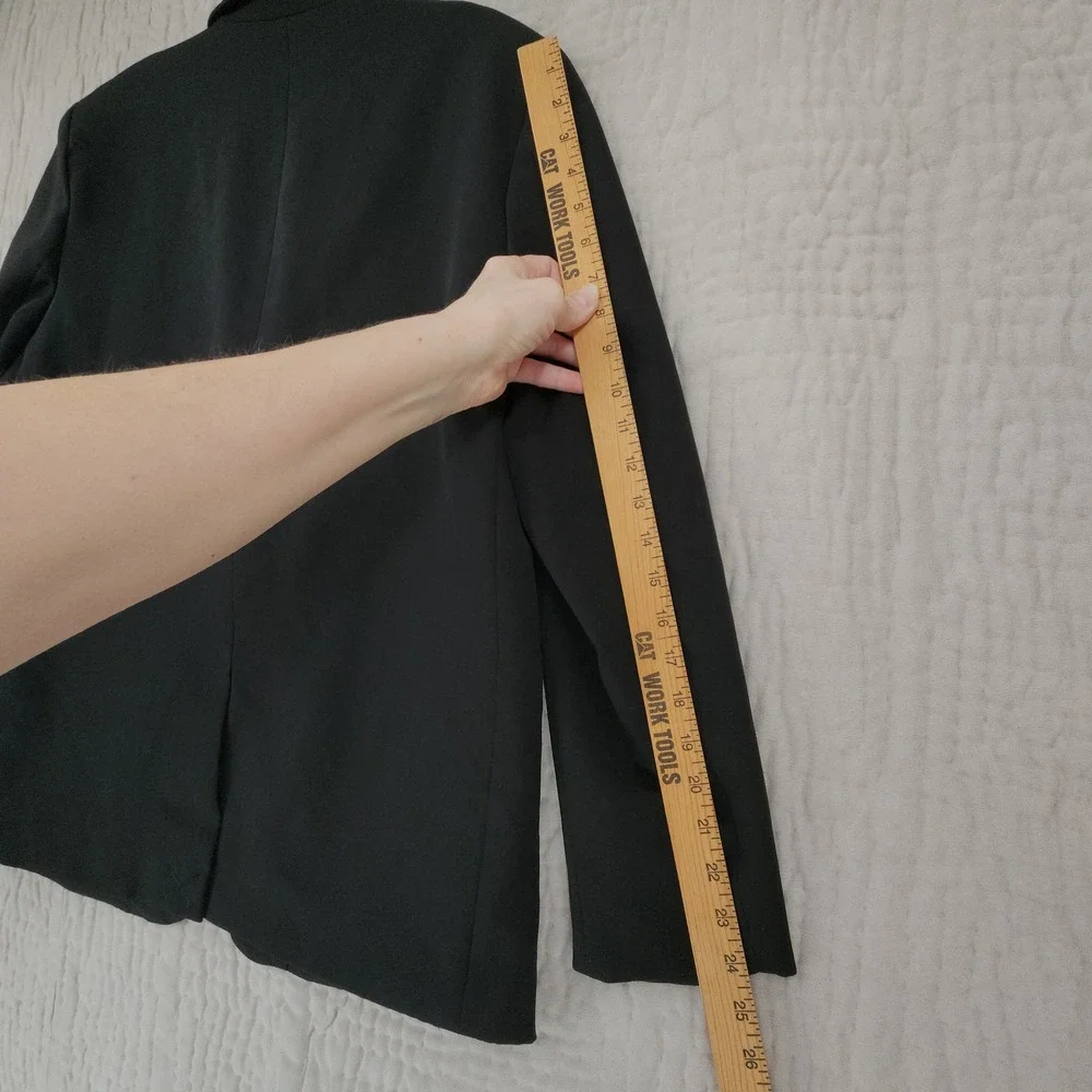 Steve Madden Blazer M Men Black Single Button Professional Career Minimalist NEW